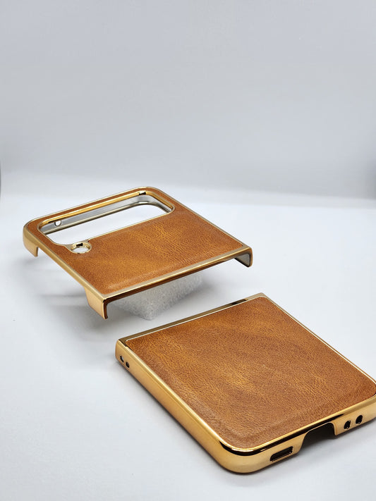 DUAL SPLIT LEATHER CASES FOR SAMSUNG FLIP SERIES