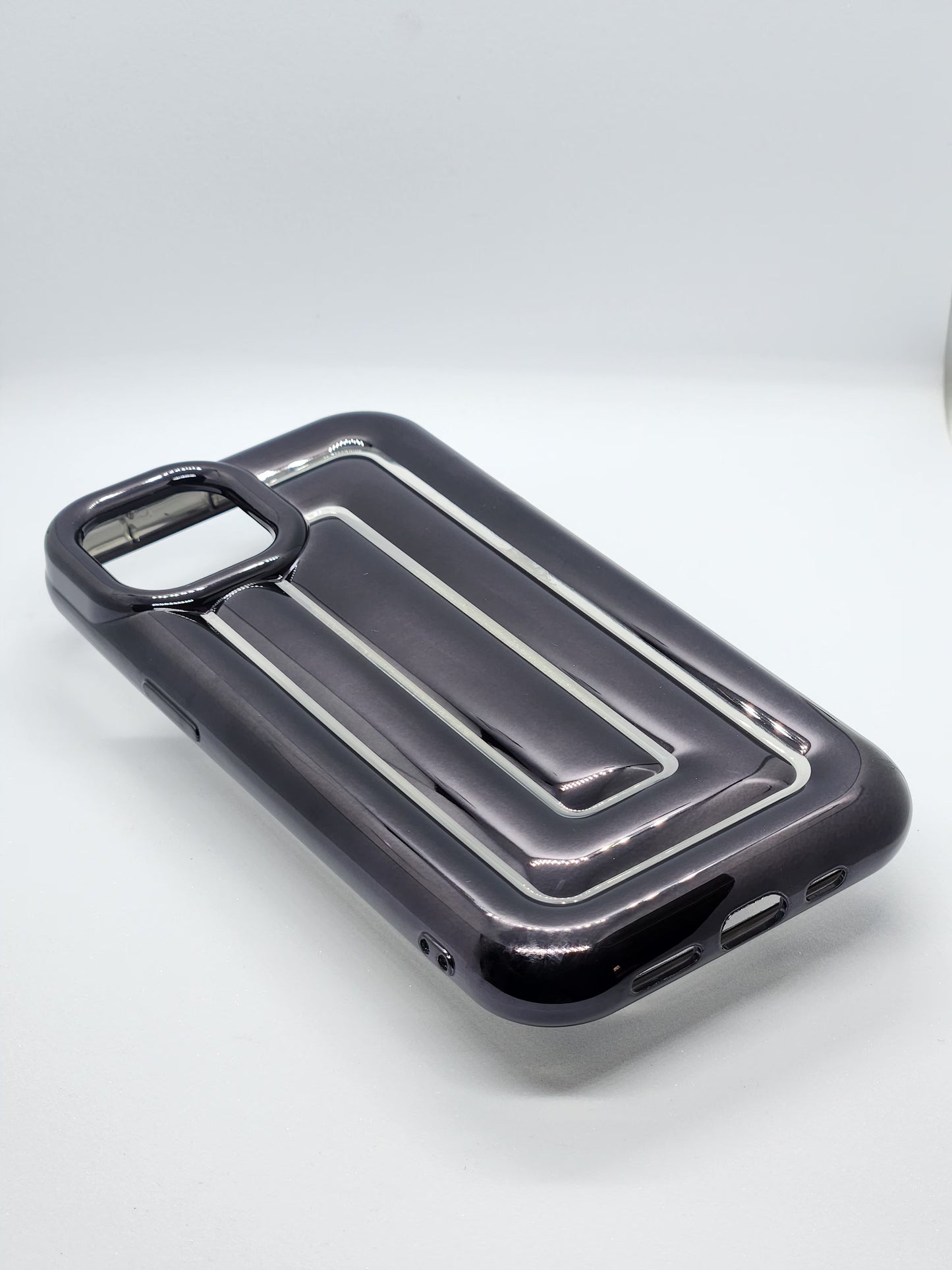 STRIP LINES PUFFER CASES FOR IPHONES