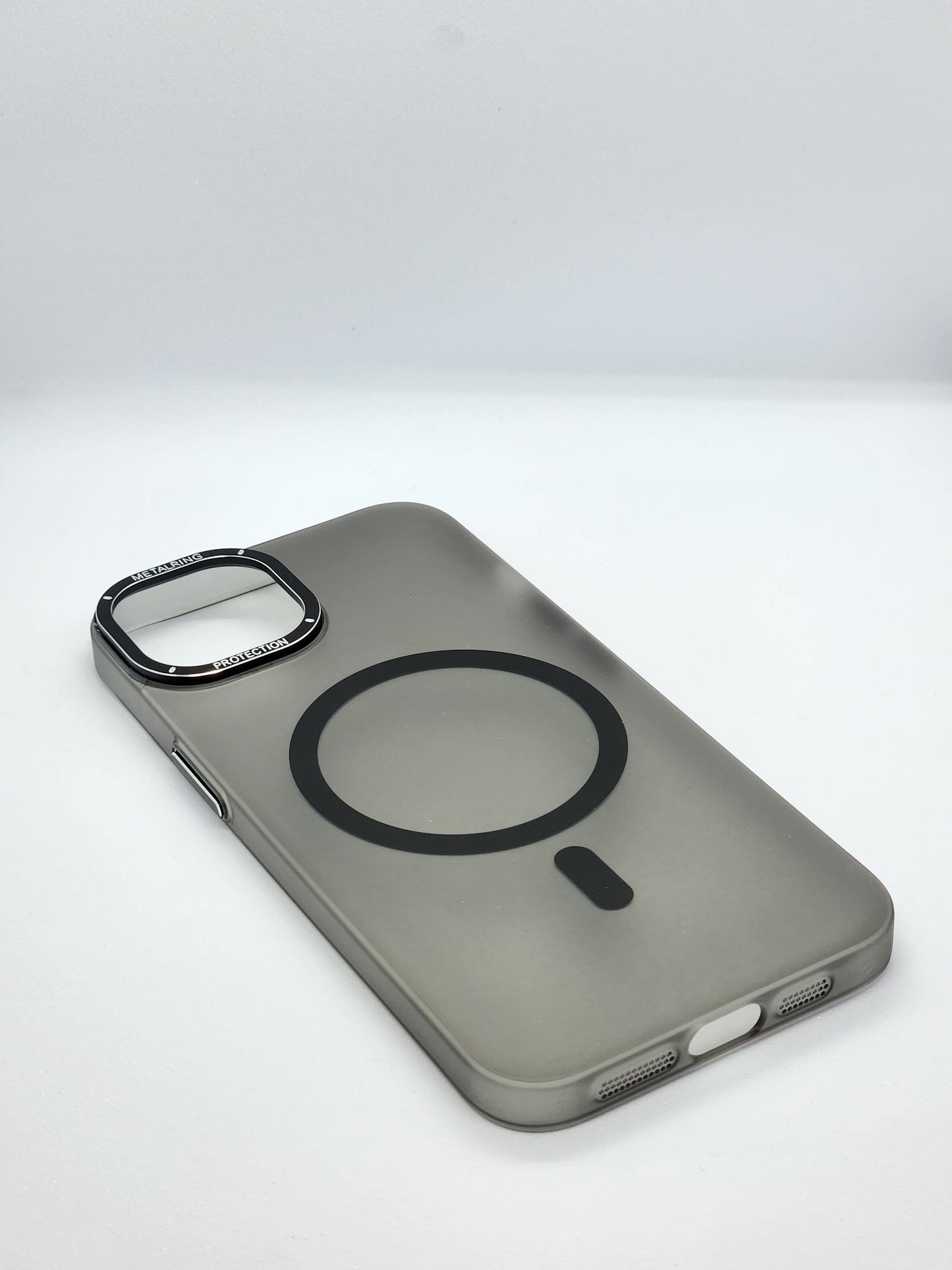 METAL RING HARD PLASTIC MAGSAFE CASES FOR IPHONES
