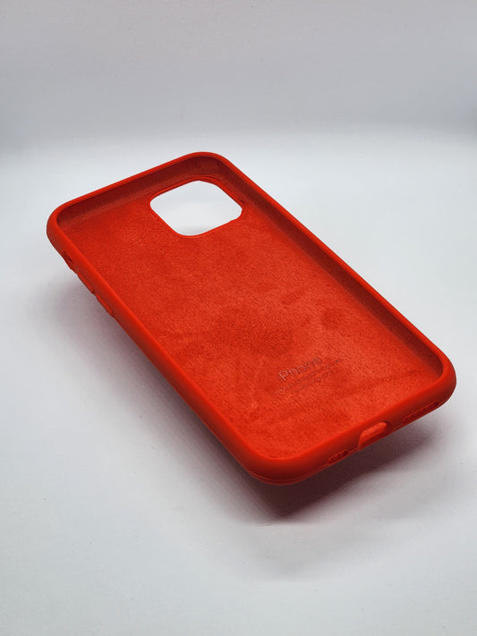 SOFT SILICON CASES FOR IPHONES (RED)