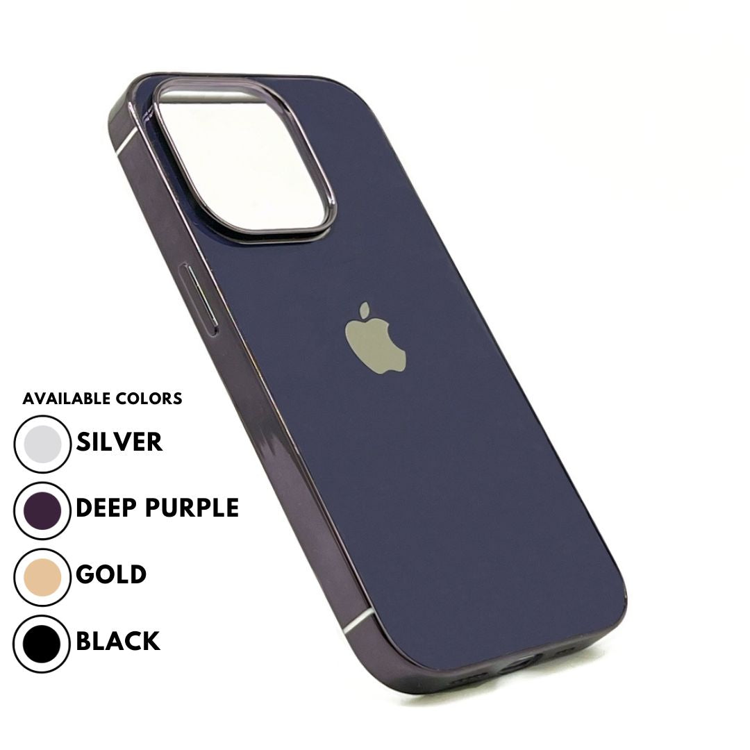 MYCASE GLOSSY GLASS BORDER CASES FOR IPHONES
