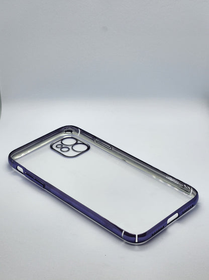 C CASE TRANSPARENT COLORED BORDERS CASES FOR IPHONES