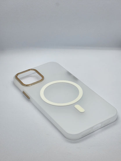 METAL RING HARD PLASTIC MAGSAFE CASES FOR IPHONES