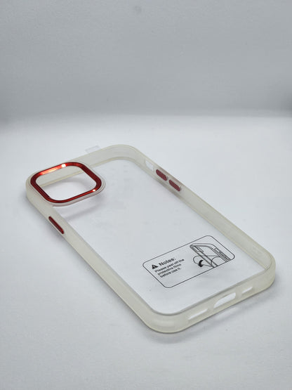 DOYERS TRANSPARENT CASE WITH METAL RINGS AND BUTTONS