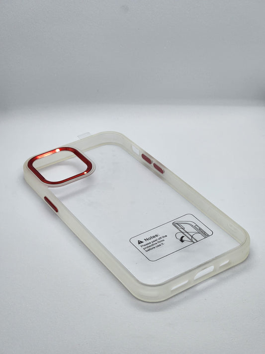 DOYERS TRANSPARENT CASE WITH METAL RINGS AND BUTTONS