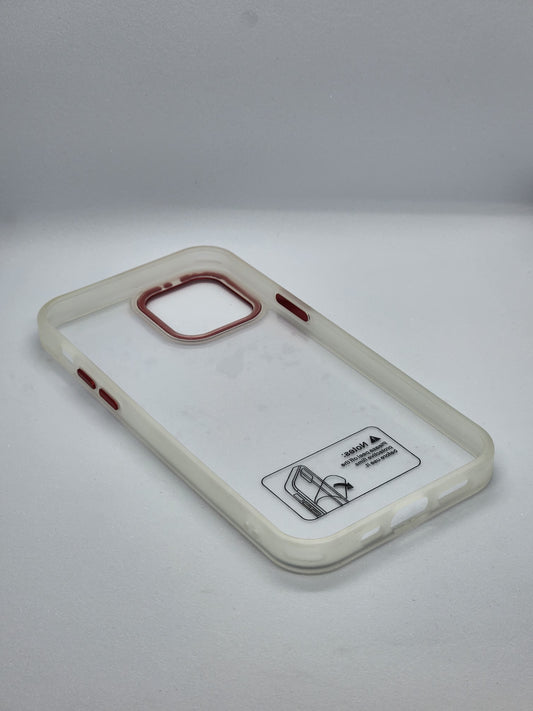DOYERS TRANSPARENT CASE WITH METAL RINGS AND BUTTONS