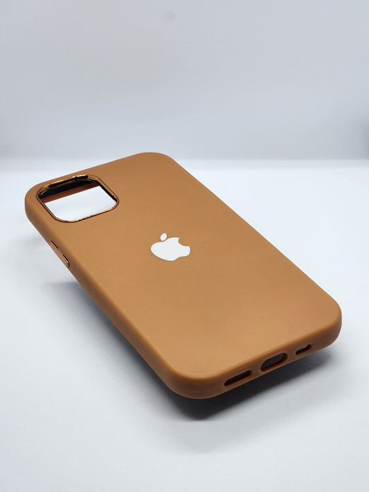 SOFT SILICON CASES WITH GOLDEN CASING FOR IPHONES