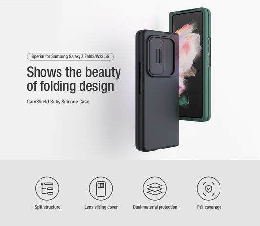 NILKIN CAMSHIELD SILKY SILICONE CASES FOR SAMSUNG FOLDS
